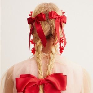 SIMONE ROCHA & H&M Red 3-Pack Hair Clip